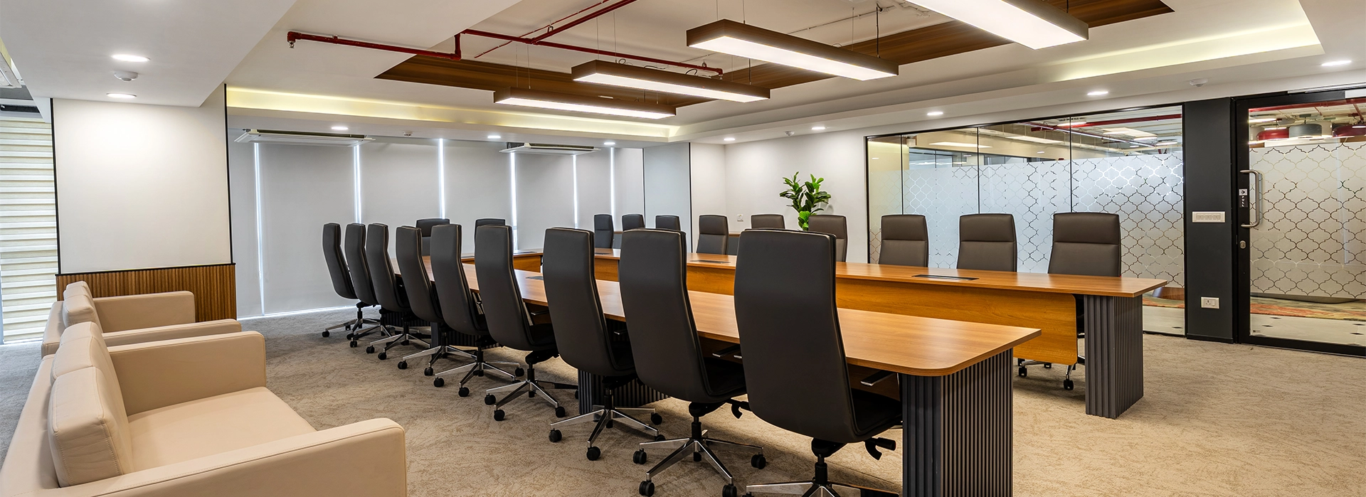Boardroom and conference space at Smartworks MS Business Park Jaipur.webp