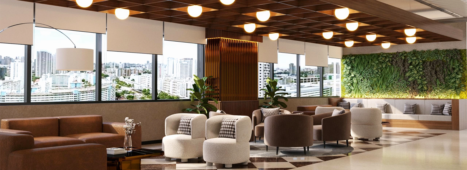 Premium breakout lounge area at Smartworks Manulife Tower Singapore.webp