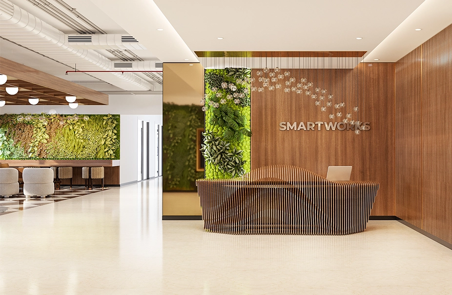 Smartworks reception area at Manulife Tower 1.webp