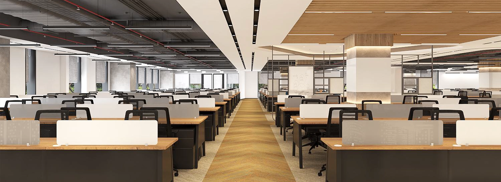 Workstation area in Smartworks Sattva Aura.webp